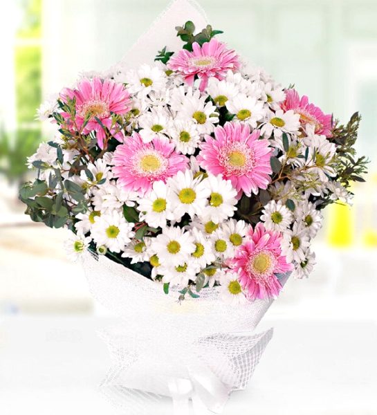 Papatya ve Gerbera Buketi
